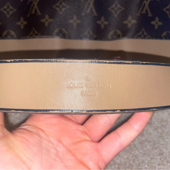 Authentic Louis Vuitton Monogram Tuileries Besace Sesame Peach Creme - Picture 6 of 15